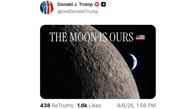 Trump a proclamé que la Lune appartient aux États-Unis